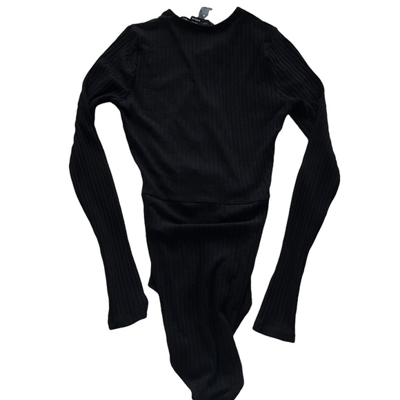 AQUA Ribbed Lace-Up Bodysuit - 100% Exclusive - Picture 3 of 14